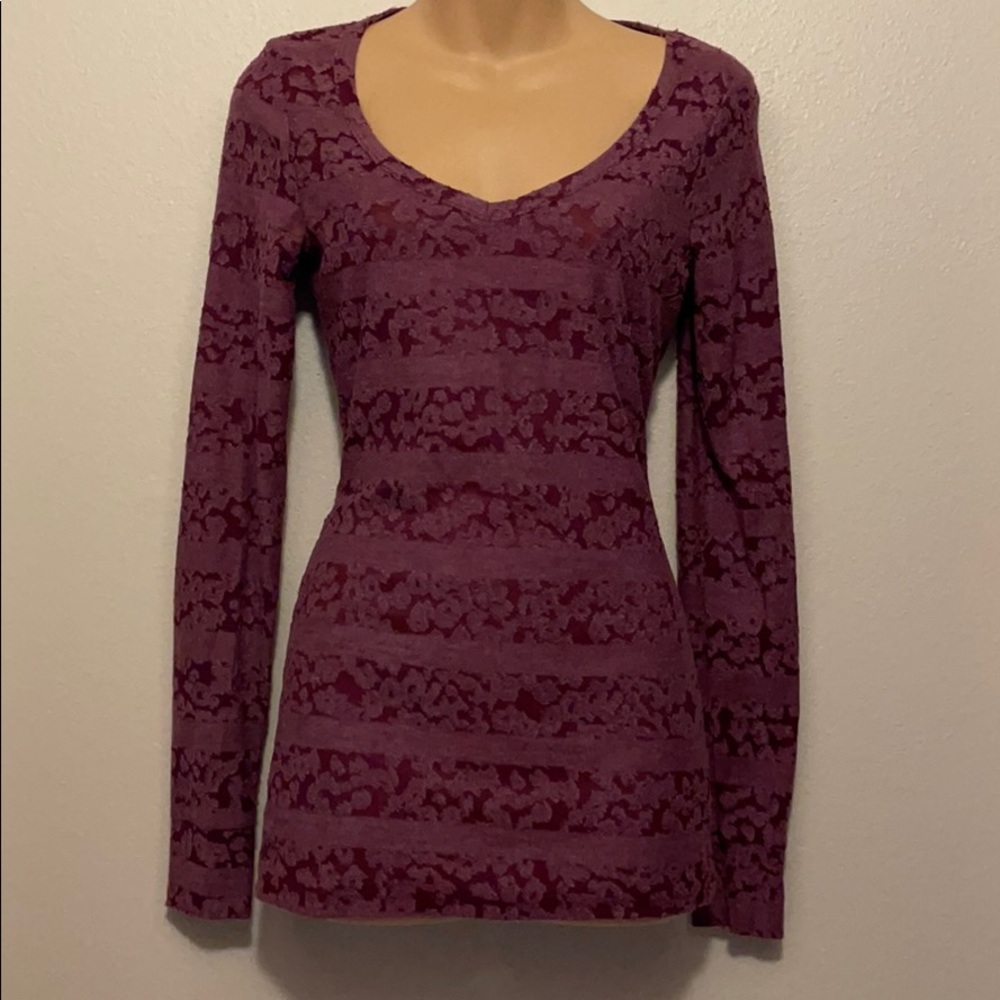 BKE Patterned & Striped Long Sleeve